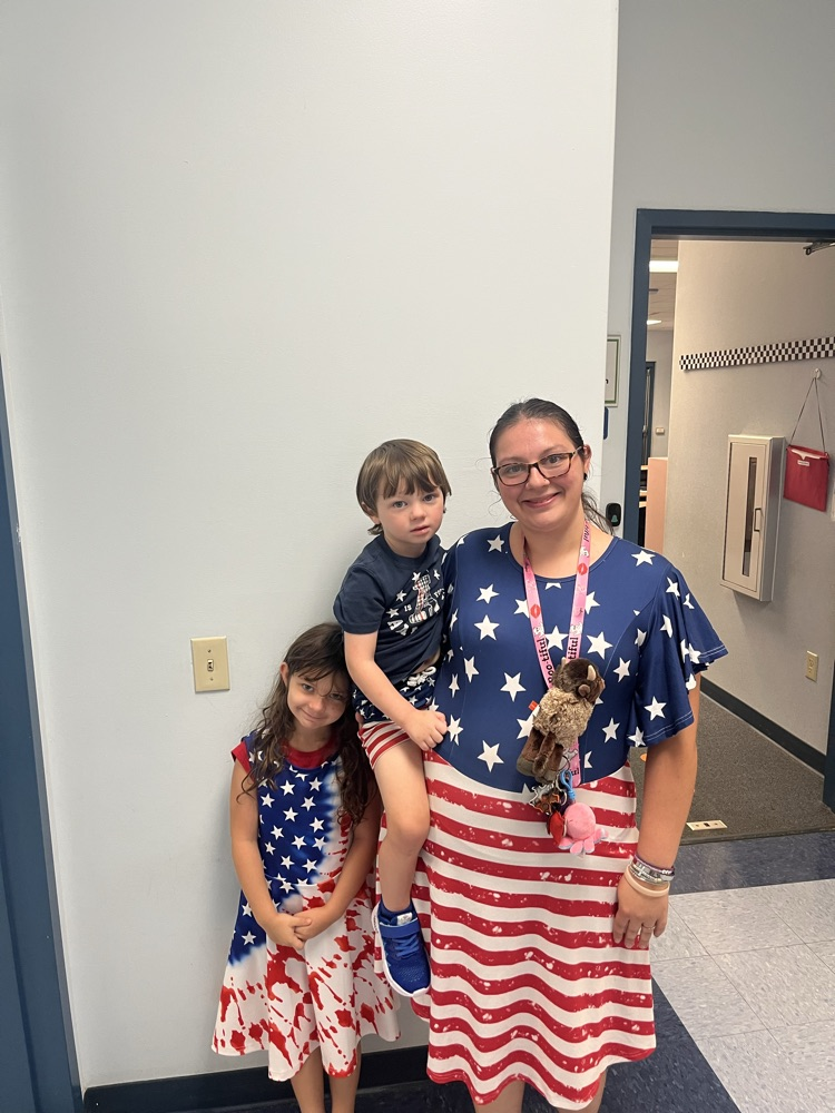 Students and Staff in Red, White and Blue for 9/11 Heros’ Day 