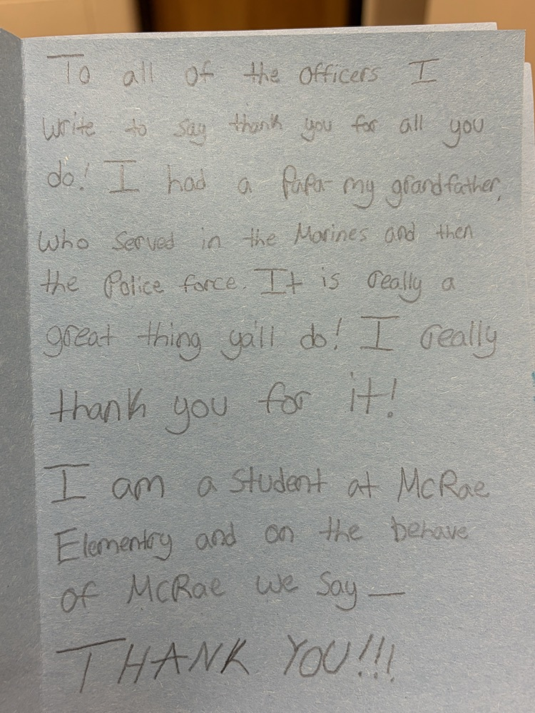 thank you card