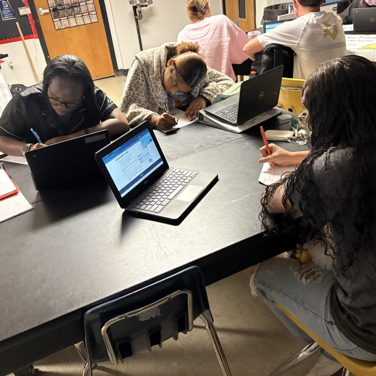 students working