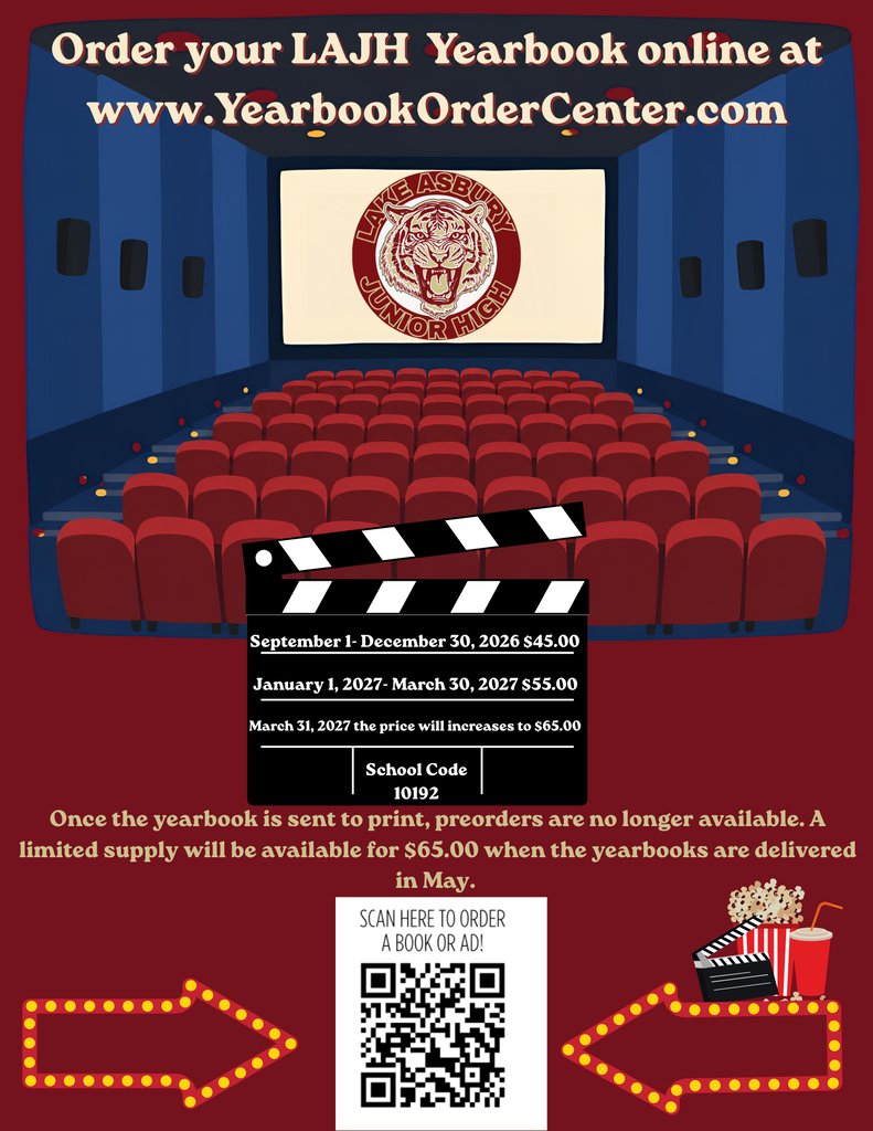 LAJH Yearbook Ordering Information School Code10192