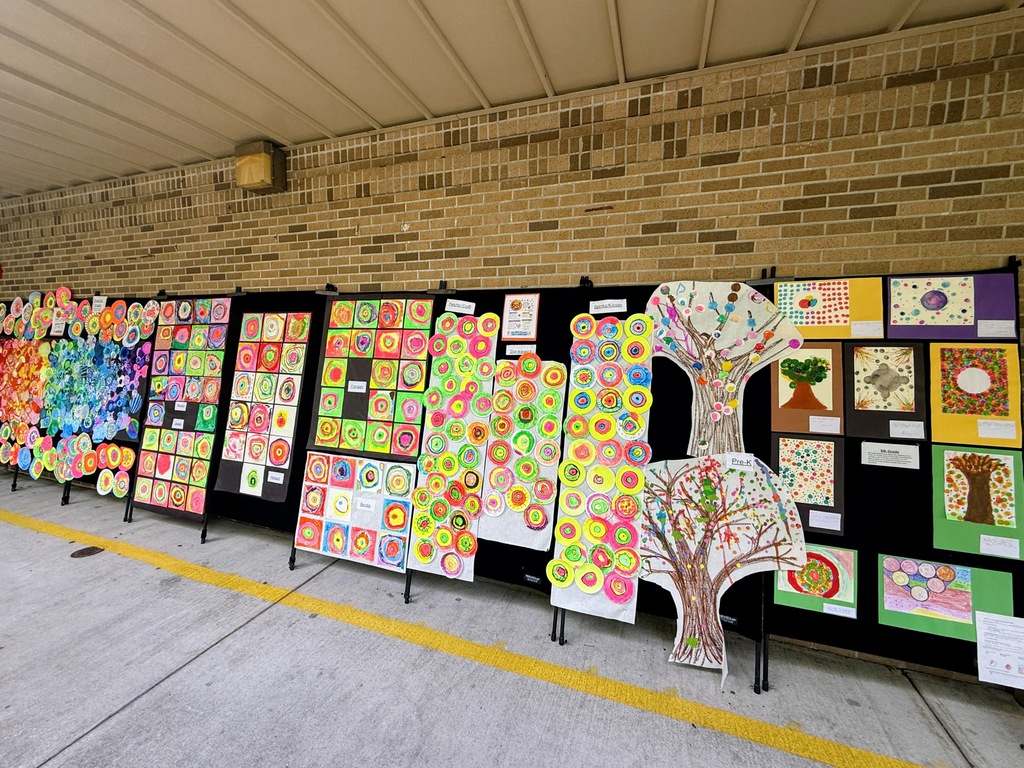 Spotlight on! 🎨✨ Our talented Paterson Elementary artists just turned the outdoors into a massive gallery for International #DotDay! 🔴🟡🔵 After months of hard work, students across all grades showcased their incredible masterpieces inspired by Peter H. Reynolds’ The Dot—a story all about making your mark, getting creative, and spreading kindness. Swipe to check out some of their awesome work! ➡️👇