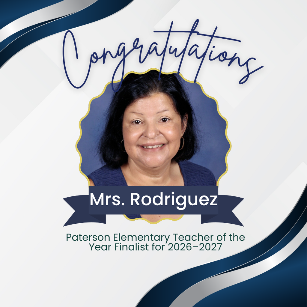 To teach is to touch a life forever, and we are so lucky to have some of the absolute best right here at Paterson Elementary! 💙✨ Please join us in giving a huge, heartfelt congratulations to our Teacher of the Year Finalists and School-Related Employee of the Year Finalists! Every single day, these incredible individuals pour their hearts, energy, and passion into supporting our students, guiding our faculty, and caring for our school families. This recognition is a true reflection of the difference they make in our halls. 👏 Teacher of the Year Finalists: Mrs. Kennard Mrs. Morgan Mrs. Steinfurth 👏 School-Related Employee of the Year Finalists: Ms. Clark Ms. Hartley Mrs. Rodriguez