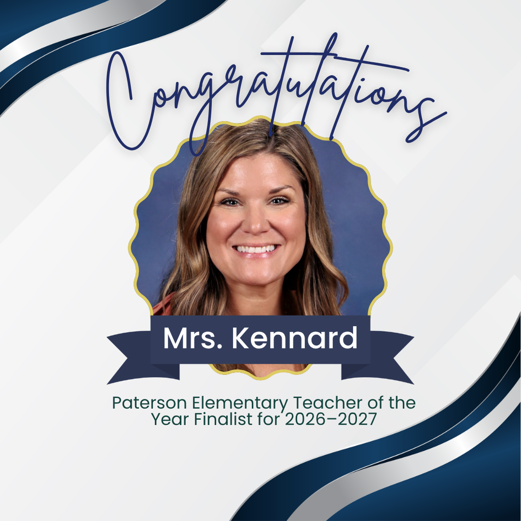 To teach is to touch a life forever, and we are so lucky to have some of the absolute best right here at Paterson Elementary! 💙✨ Please join us in giving a huge, heartfelt congratulations to our Teacher of the Year Finalists and School-Related Employee of the Year Finalists! Every single day, these incredible individuals pour their hearts, energy, and passion into supporting our students, guiding our faculty, and caring for our school families. This recognition is a true reflection of the difference they make in our halls. 👏 Teacher of the Year Finalists: Mrs. Kennard Mrs. Morgan Mrs. Steinfurth 👏 School-Related Employee of the Year Finalists: Ms. Clark Ms. Hartley Mrs. Rodriguez