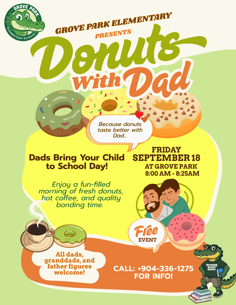 Donuts with Dad Event Flyer for 9/18