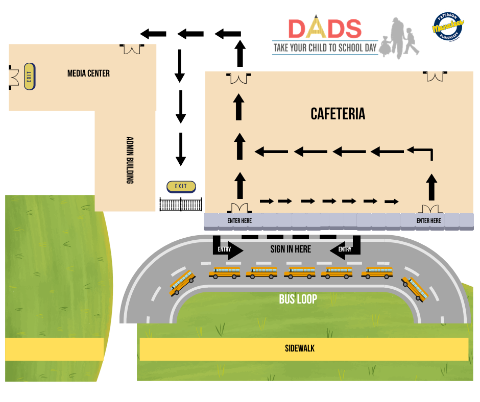 Calling all Manatee Dads and Father Figures! 📢🦭 We can’t wait to celebrate Dad’s Take Your Child to School Day with you! Get ready for a morning filled with tasty treats, great books, and special memories. To help keep our morning running smoothly, safely, and fun for everyone, please keep these quick tips in mind: 🎟️ Guest List Check-In: Attendance is strictly for those who signed up prior to the deadline. You’ll only be checked in if your name is on the list, so be sure to stop by the check-in table for your child’s grade level! (Have multiple kiddos? You only need to check in once at one of their grade-level tables!) 🧁 Breakfast Time: Head through the South Cafeteria Doors after check-in to grab a delicious continental breakfast (muffins & juice)! 📸 Say Cheese! After breakfast, enjoy a photo op with your student(s) in the courtyard area. (Please note: Parents won't be able to escort students past the courtyard). 📚 Scholastic Book Fair: Want to grab some new books? Dads and students are welcome to visit the Media Center together! Our friendly staff will be ready to guide you. 🚪 Exiting the Event: • Visiting the Book Fair? Exit directly through the Media Center exit to the South Parent Pick-Up Lot. • All other visitors will exit through the Breezeway Gates.
