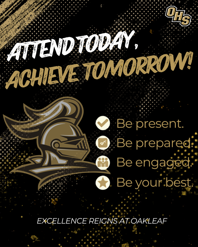 Attendance Matters Flyer. Attend Today. Achieve Tomorrow.