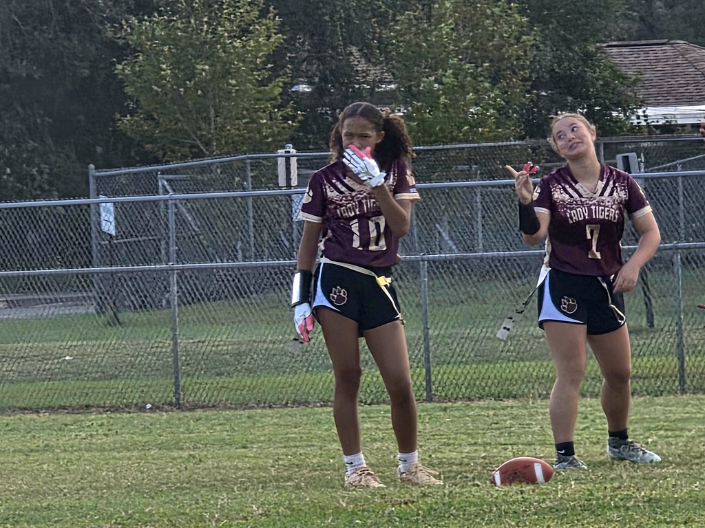 LAJH Flag Football team in action.