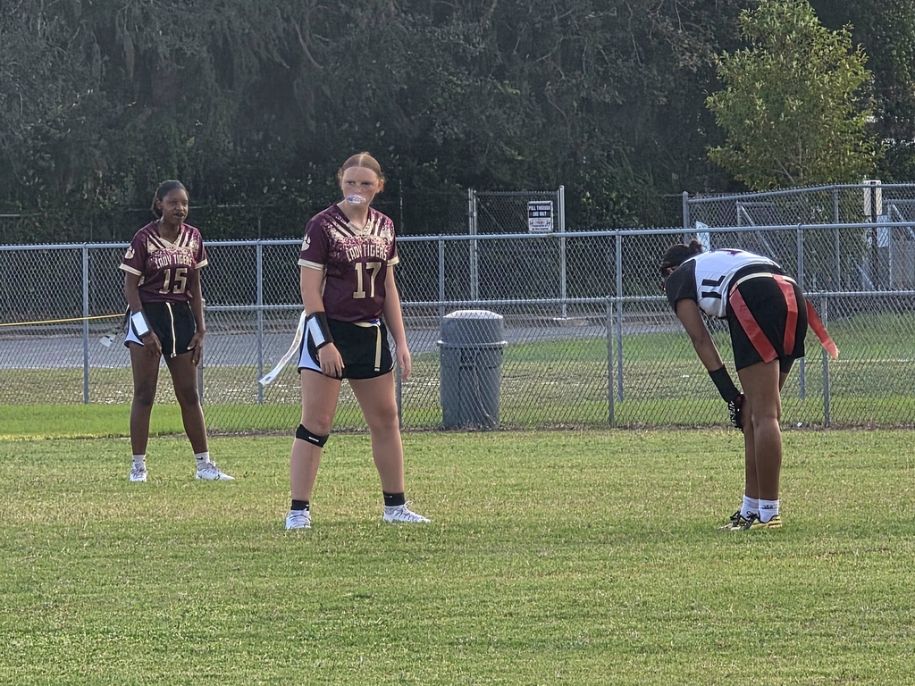 LAJH Flag Football team in action.
