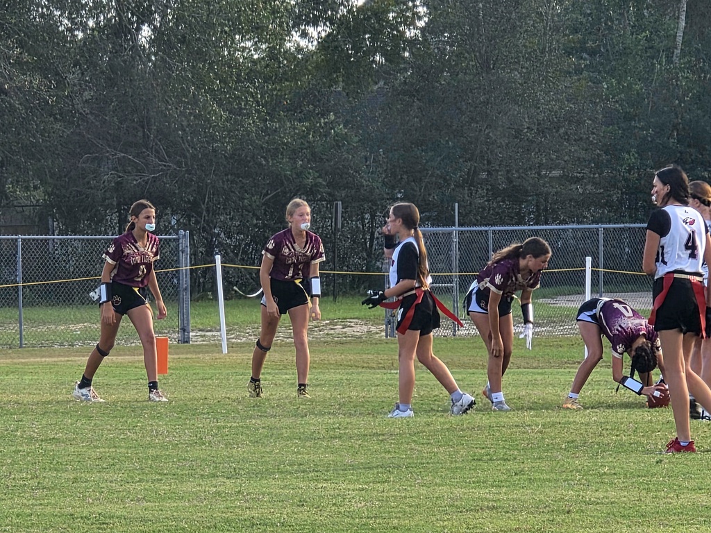 LAJH Flag Football team in action.