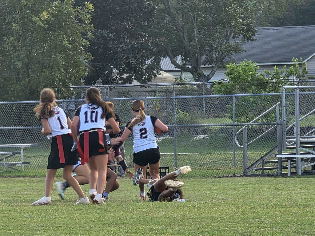 LAJH Flag Football team in action.