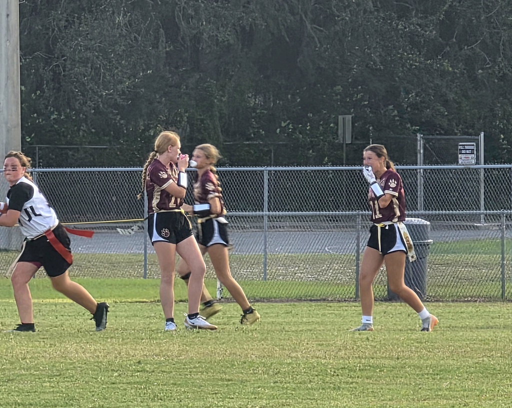 LAJH Flag Football team in action.