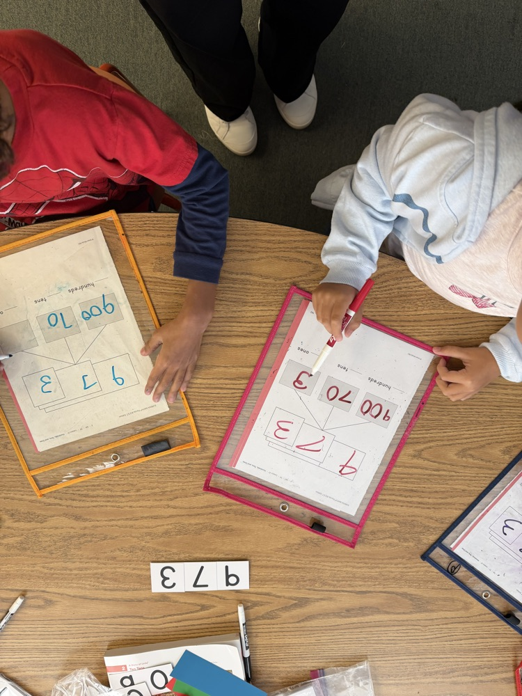 Students working together while learning 