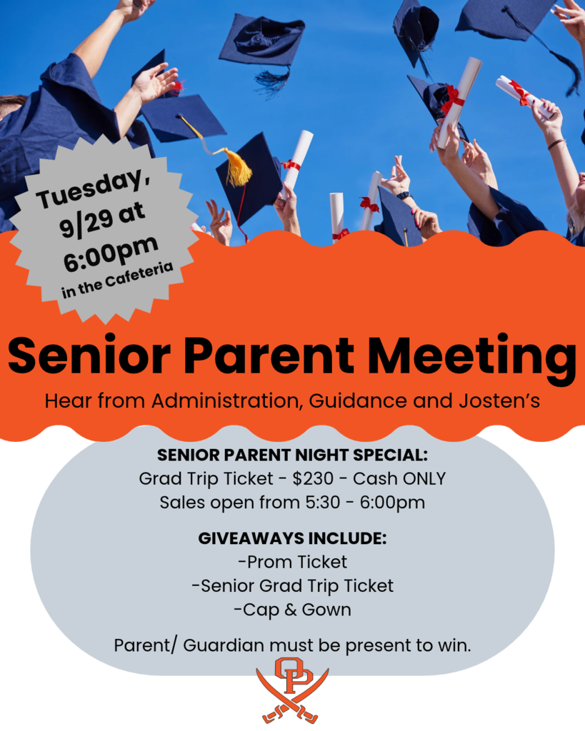 Senior Parent Meeting Flyer