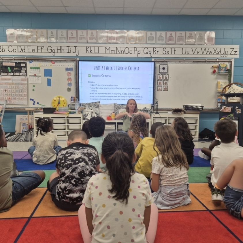 Mrs. Stuart' scholars acting as Inference Detectives. 