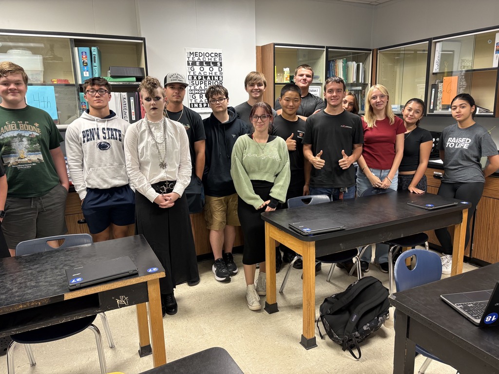 A class of students