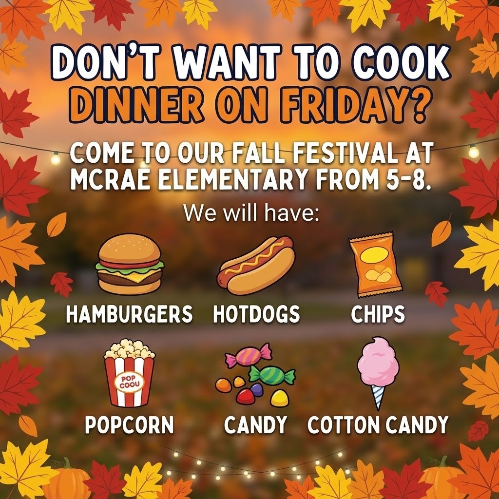 Fall Festival is October 2nd from 5-8