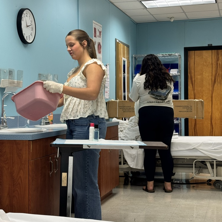 students working