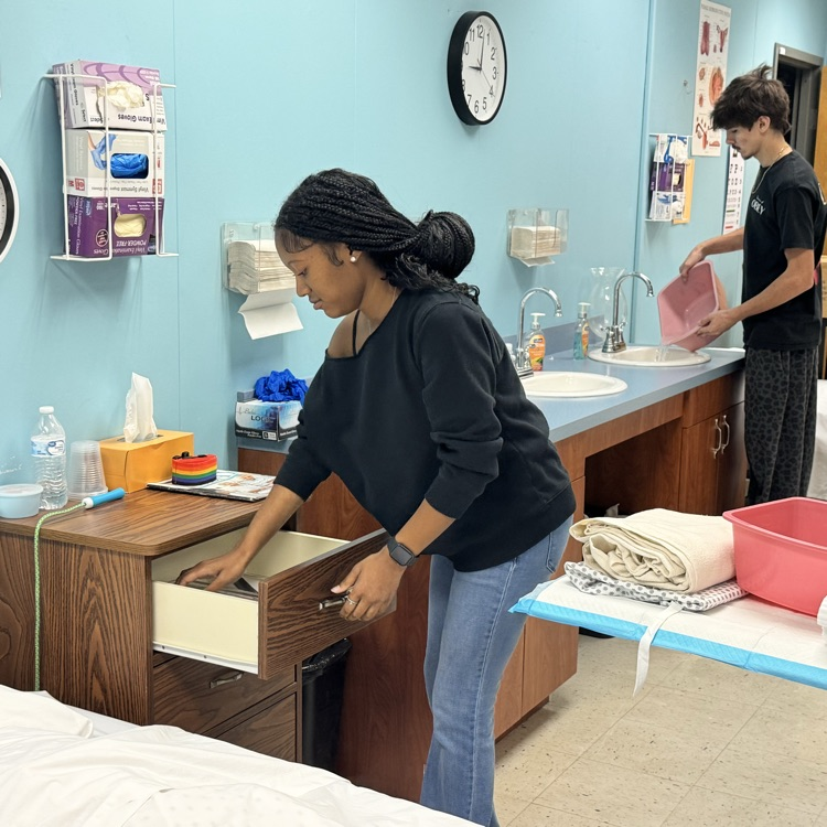 students working