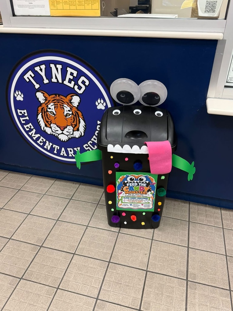Trashcan decorated to look like a monster