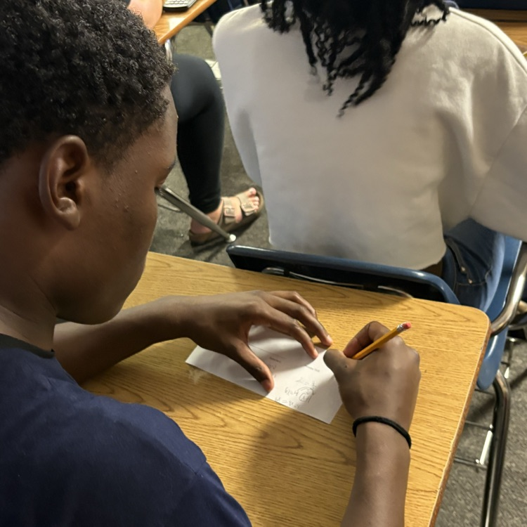 student working