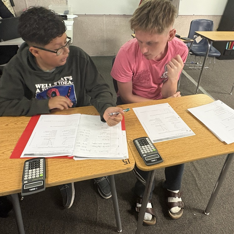 students working together