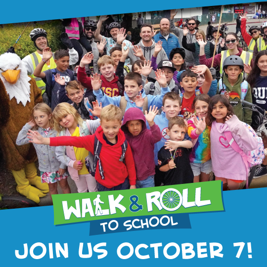 Walk & Roll to School Day is tomorrow, October 7th!