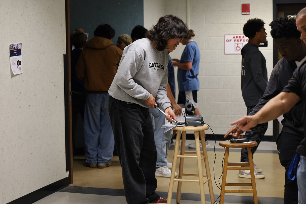 Physics in action at Oakleaf High School! Students in Mr. Laberis’s AICE Physics class putting their projectile motion skills to the test with a one-shot challenge.