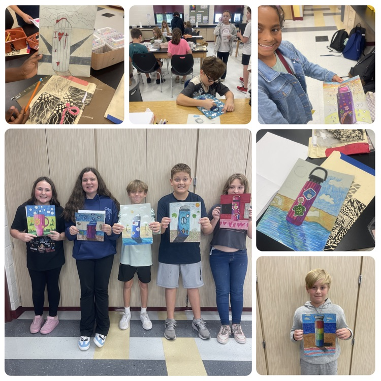 LAJH students in Mrs. Hominga’s class showing off their latest creations