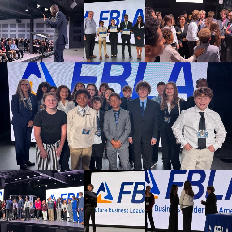 Lake Asbury junior high school students attend attending their district FBLA conference