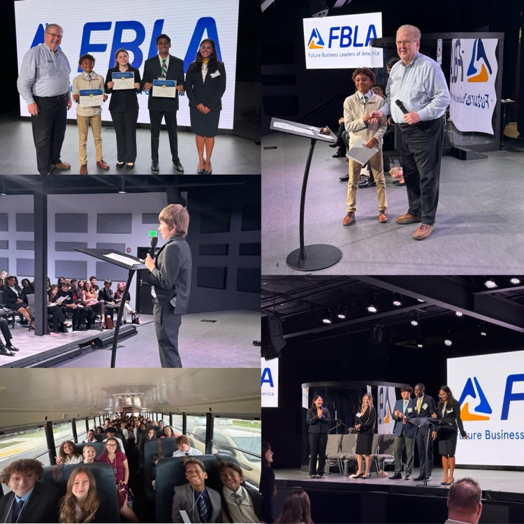 Lake Asbury junior high school students attend attending their district FBLA conference