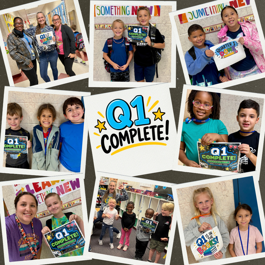 We made it through Quarter 1! Students celebrate the end of the first quarter.