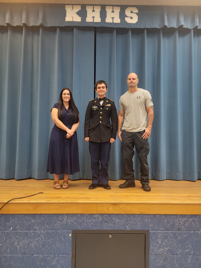 Congratulations to all our newly promoted KHHS Army JROTC Company Commanders, Company Executive Officers or Company First Sergeants and Battalion Staff for the school year 2026-2027! Lieutenant Colonel Hall and Cadet Lieutenant Colonel Chamberlain hosted JROTC Cadet leadership and their family members in the cafeteria auditorium Wednesday evening for a JROTC promotion ceremony. Family members assisted in pinning their Cadet's uniforms with higher ranks signifying increased responsibilities for this school year. Cadets glowed as their parents assisted JROTC leadership in pinning their rank. Family members beamed with pride as they assisted with the pinning or watched their Cadet being promoted. We are so proud of our Cadets accomplishments and wish them continued success in their future endeavors! Great job Cadets and thank you JROTC families! JROTC Indian Battalion is all in!!!! #OneTribe