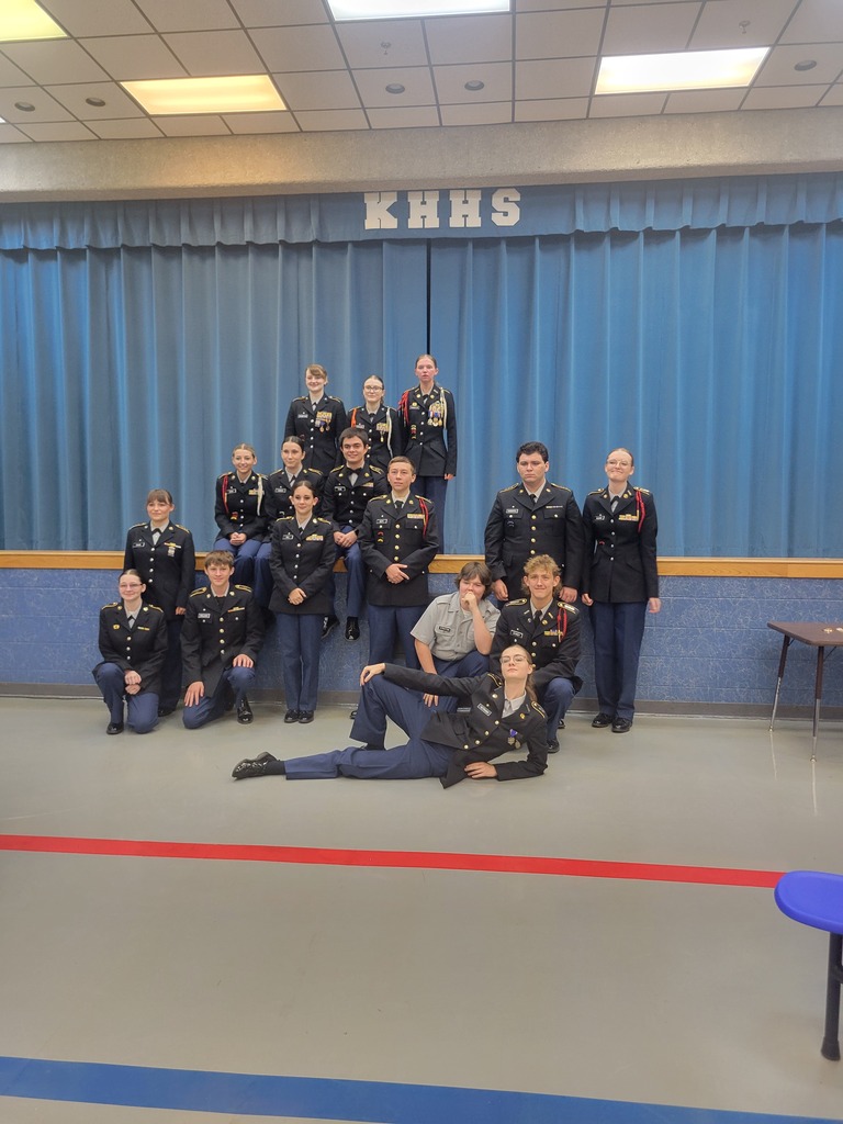 Congratulations to all our newly promoted KHHS Army JROTC Company Commanders, Company Executive Officers or Company First Sergeants and Battalion Staff for the school year 2026-2027! Lieutenant Colonel Hall and Cadet Lieutenant Colonel Chamberlain hosted JROTC Cadet leadership and their family members in the cafeteria auditorium Wednesday evening for a JROTC promotion ceremony. Family members assisted in pinning their Cadet's uniforms with higher ranks signifying increased responsibilities for this school year. Cadets glowed as their parents assisted JROTC leadership in pinning their rank. Family members beamed with pride as they assisted with the pinning or watched their Cadet being promoted. We are so proud of our Cadets accomplishments and wish them continued success in their future endeavors! Great job Cadets and thank you JROTC families! JROTC Indian Battalion is all in!!!! #OneTribe