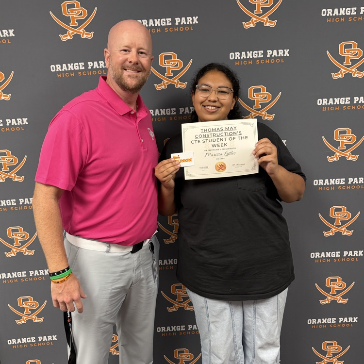 Thomas May Construction CTE Student of the Week