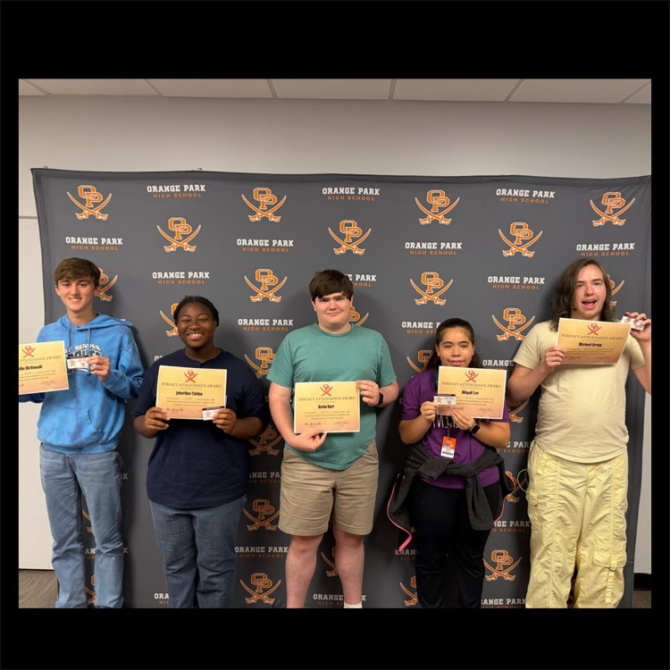 Zaxby’s Perfect Attendance Students of the Week