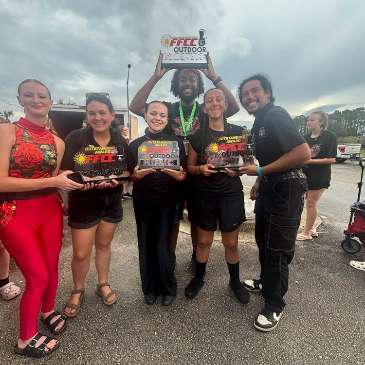 band students with award