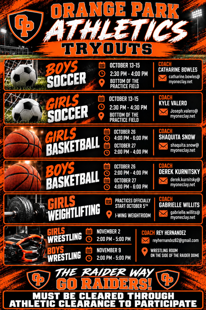 Winter Tryout Information
