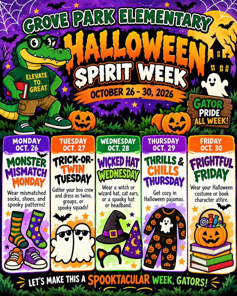 Halloween Spirit Flyer with daily events