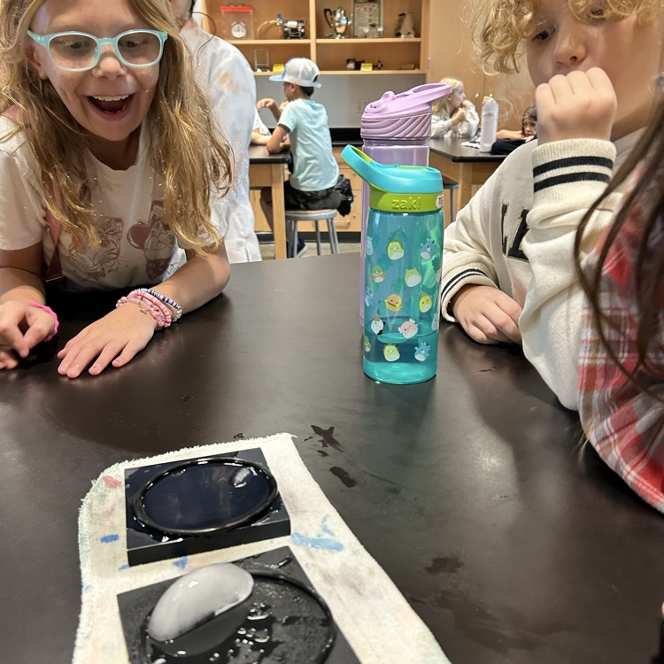 students enjoying the third grade field trip