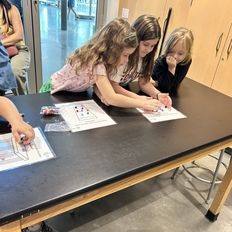 students enjoying the third grade field trip