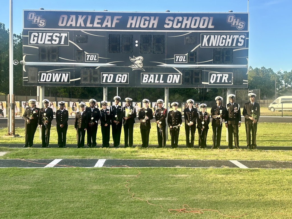 OHS ROTC Seniors for Senior night
