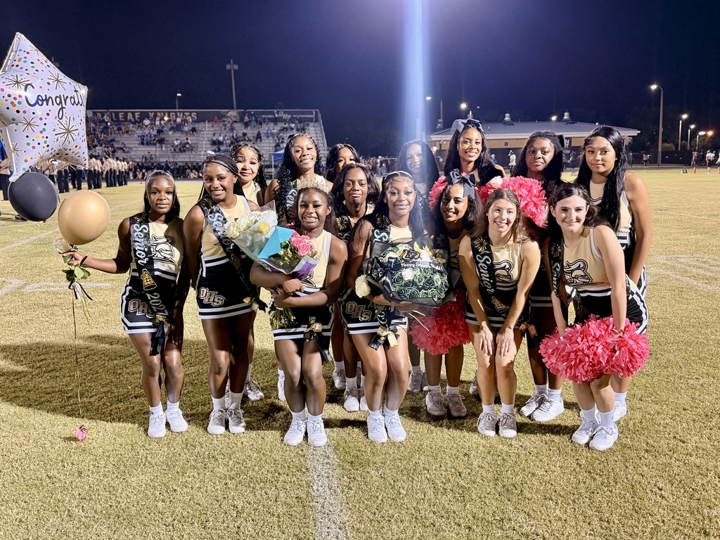 OHS Cheerleading Seniors for Senior night