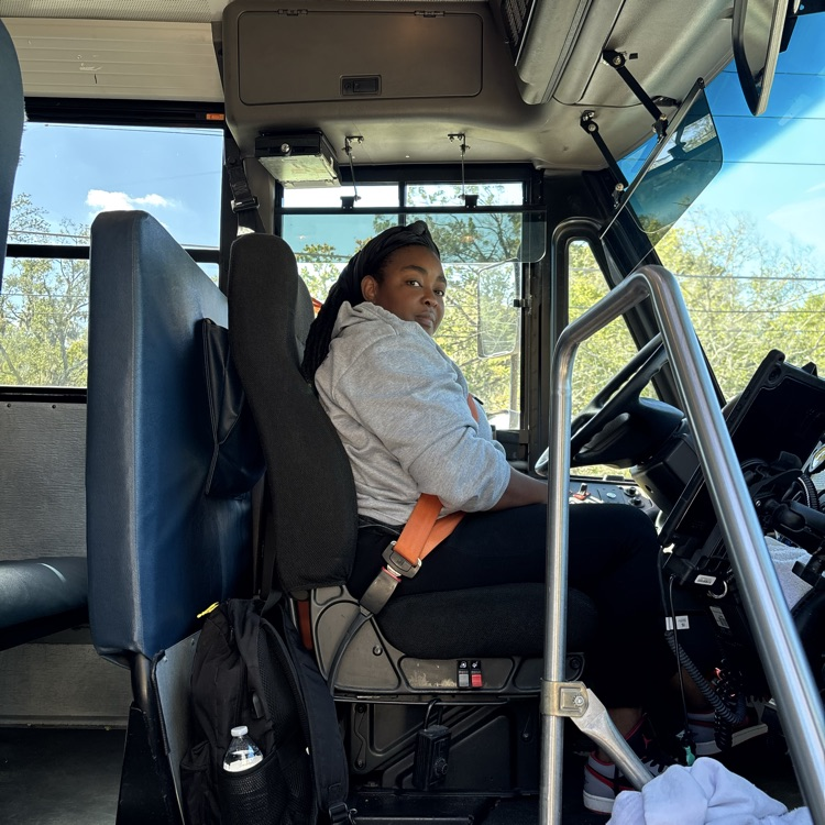 Pictures of Students and Bus Driver on School Bus
