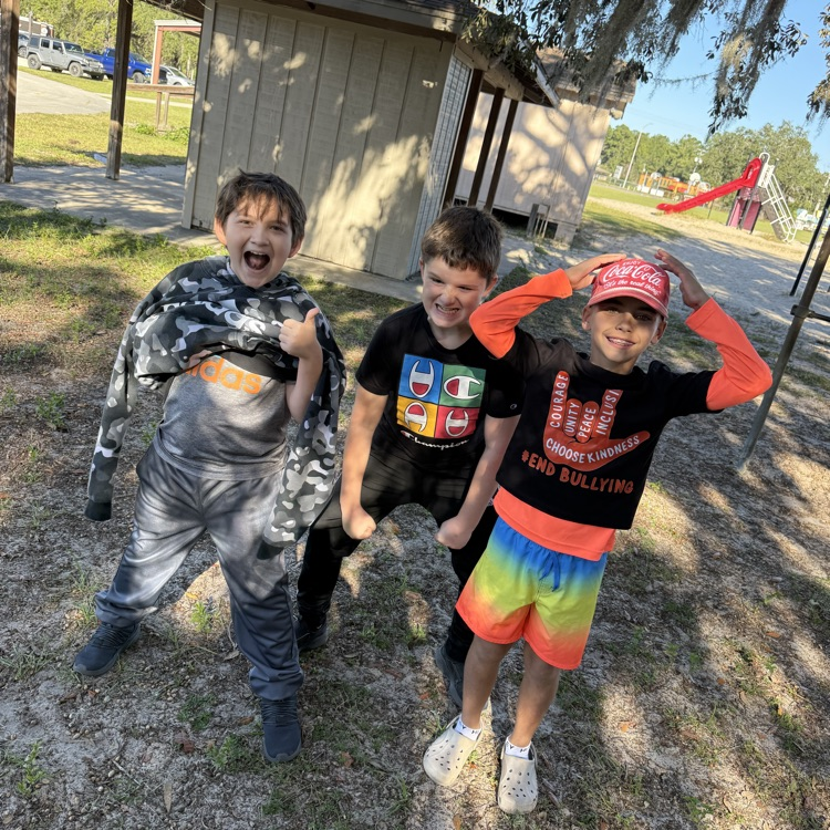 students wearing orange