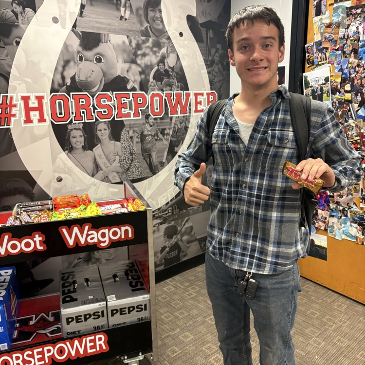 student with candy
