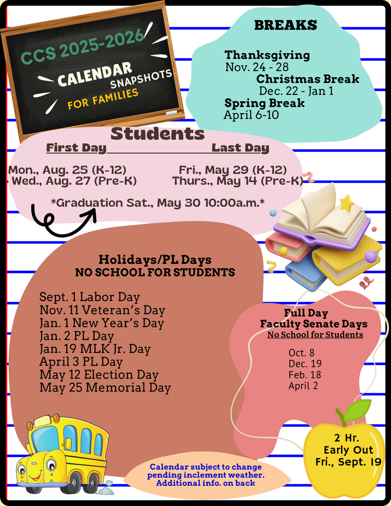 Important School Year Dates