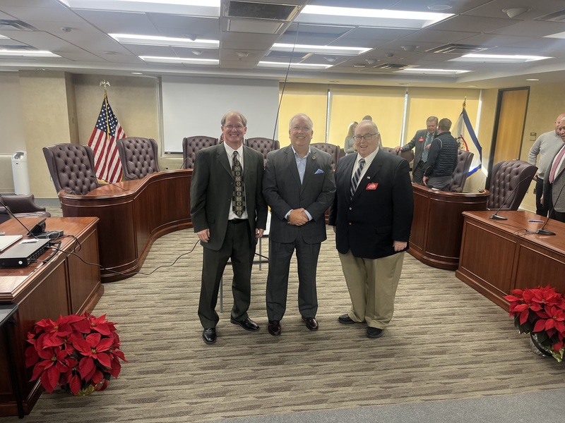 Superintendent Dobbins and Board Member Mullins with SBA Executive Director Neptune 
