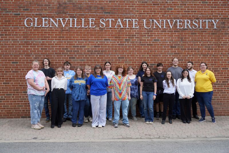 CCHS band posing for picture outside