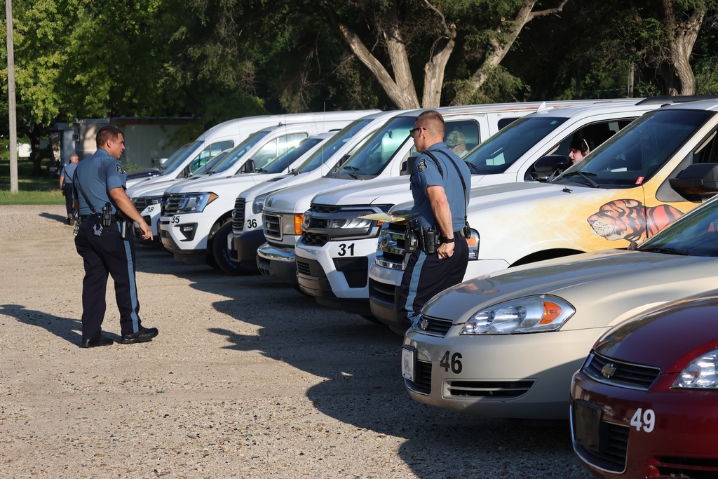 Today was a big day for the USD 379 transportation department, as the annual Kansas Highway Patrol inspection took place. Every 379 vehicle is inspected to make sure it is ready to go for the new school year. #celebrate379