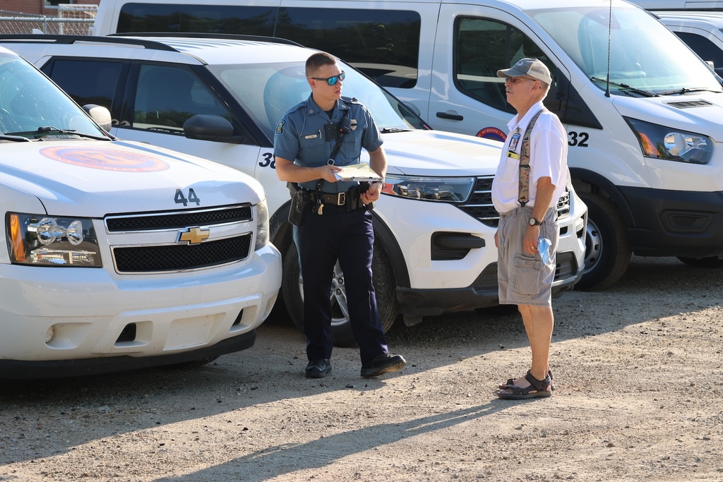 Today was a big day for the USD 379 transportation department, as the annual Kansas Highway Patrol inspection took place. Every 379 vehicle is inspected to make sure it is ready to go for the new school year. #celebrate379